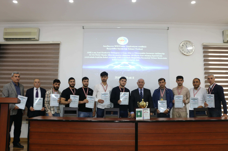 Members of the RSSC football team were awarded by the Department of Earth Sciences of ANAS