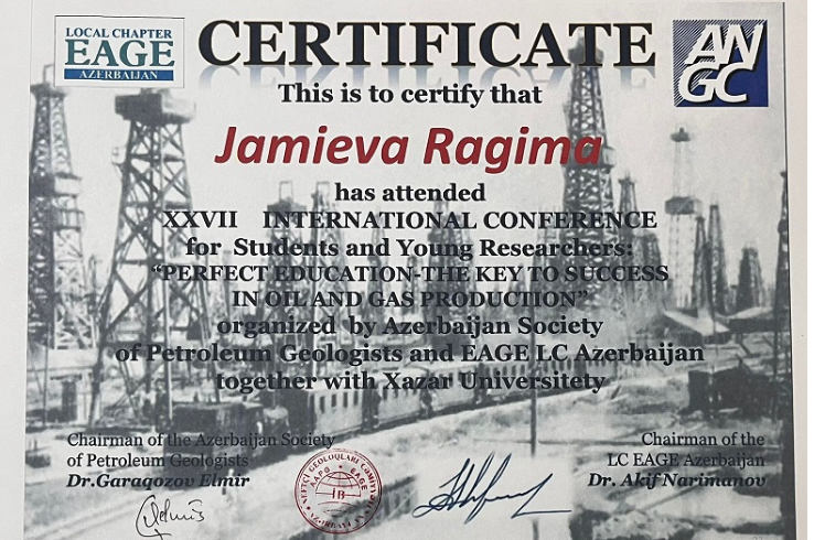 RSSC employee received a certificate