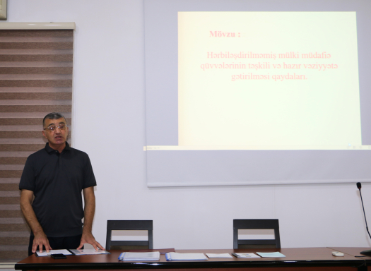 The Republican Seismic Survey Center of ANAS held another warning and assembly training with the participation of non-militarized civil defence units