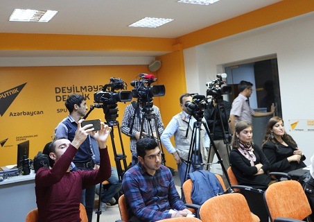 The press conference was held at &quot;Sputnik Azerbaijan&quot;
